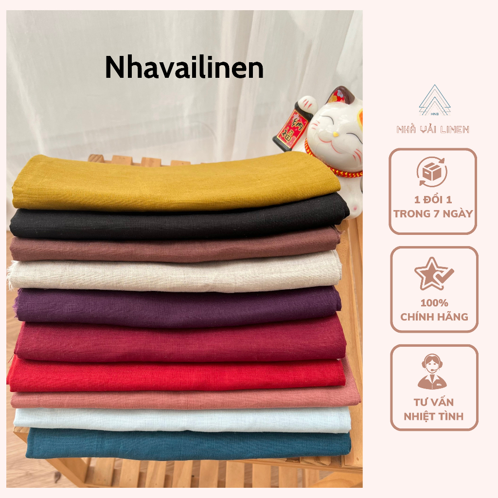 Vải Linen Tưng Premium Mịn, Mướt, Sang Trọng Phù Hợp May Quần, Váy, Đầm, Sơ Mi, Vest - Nhà Vải Linen