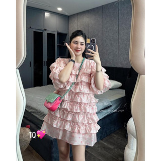 Váy Bèo Tầng Chấm Bi Kim Anh Bùi