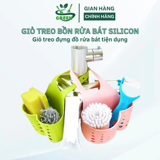 Giỏ treo bồn rửa chén túi giỏ treo bồn rửa chén bát đựng miếng rửa chén
