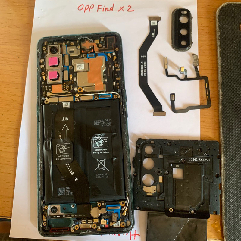 Oppo find x2/cam sau/cam trước/pin/kính cam/nắp đậy main/