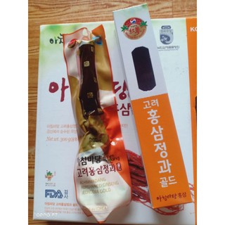 Hồng sâm tẩm mật ong nguyên củ Guemsan HÀN QUỐC tách lẻ 1 củ sâm mật ong từ nhân sâm 6 năm tuổi