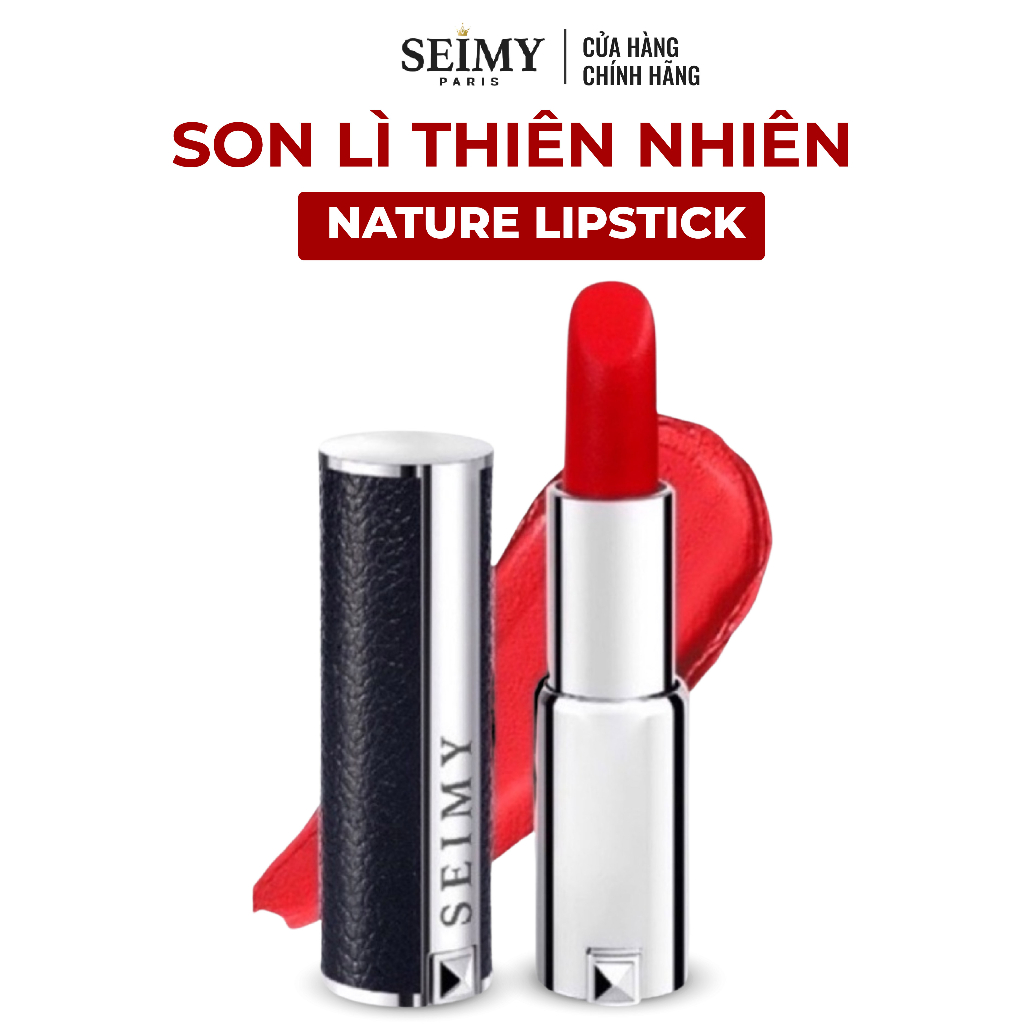 Son lì thiên nhiên không chì Seimy - Nature Lipstick sử dụng được cho bà bầu - son thỏi dưỡng môi