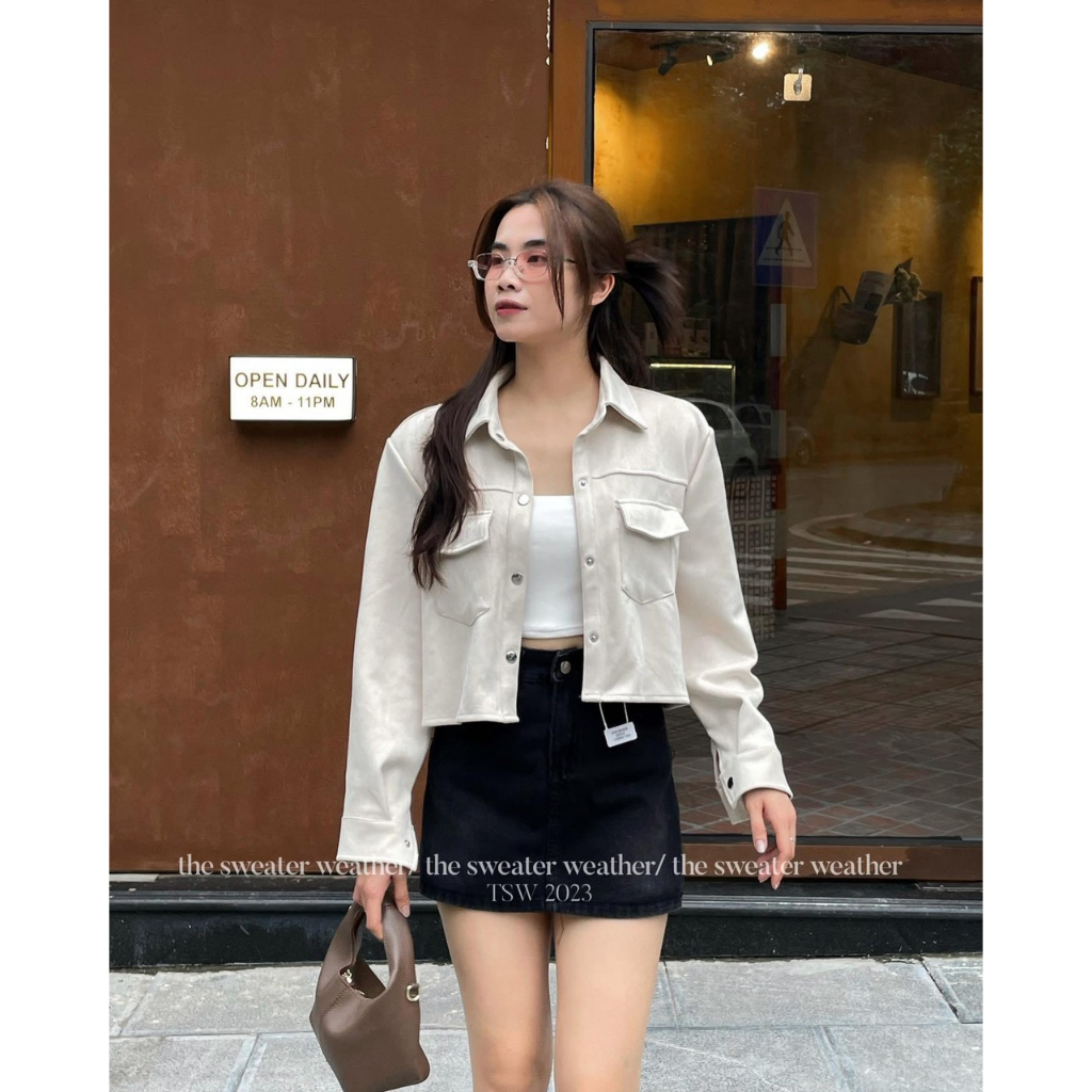 Áo khoác da lộn croptop - 247store.vn - Aokhoacdaloncrt4416_P7K7