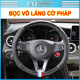 Bọc Vô Lăng Ôtô - Bọc Vô Lăng - Hàng Đẹp, Ôm Khít, Chất Liệu Cao Cấp, Siêu Bền, Lắp Vừa Dòng Xe Gia Đình - M5 Cờ Pháp