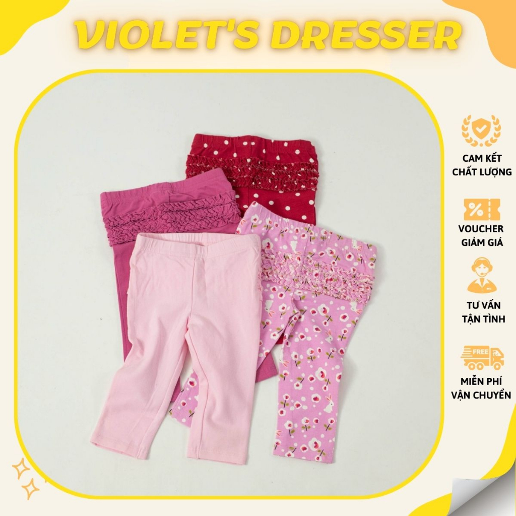 Quần Legging Dễ Thương Cho Bé Gái Size Nhí