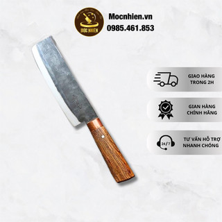 Dao thái siêu sắc, hàng rèn thủ công từ nhíp xe ô tô cán cẩm chỉ khâu đồng chắc chắn thương hiệu MỘC NHIÊN