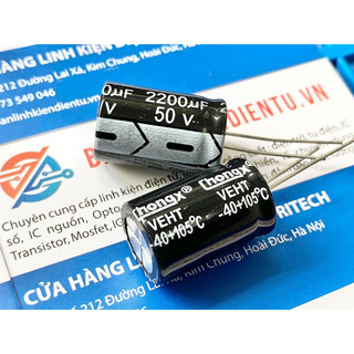 [Combo 10 chiếc] Tụ hóa 2200uF 50V 16x25mm