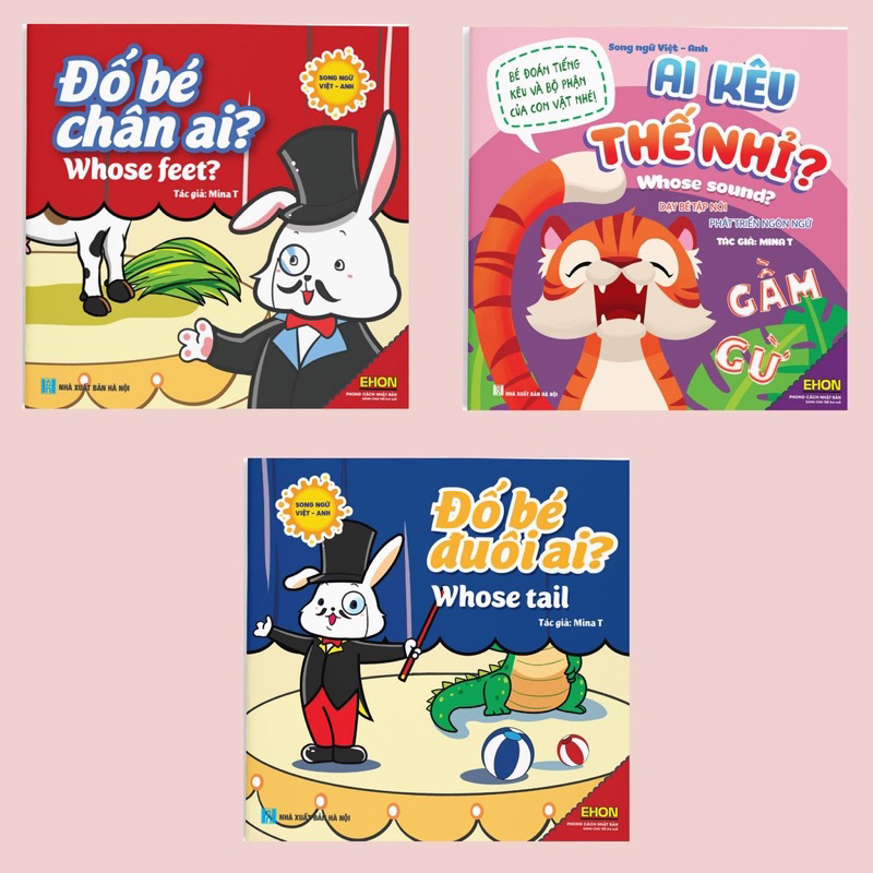 Sách Ehon Nhận Biết Đuôi ai - Chân ai - Ai kêu thế nhỉ