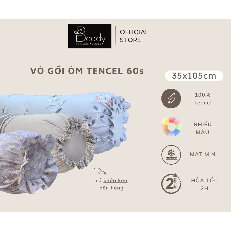 Vỏ Gối Ôm Tencel 60S-35x105cm