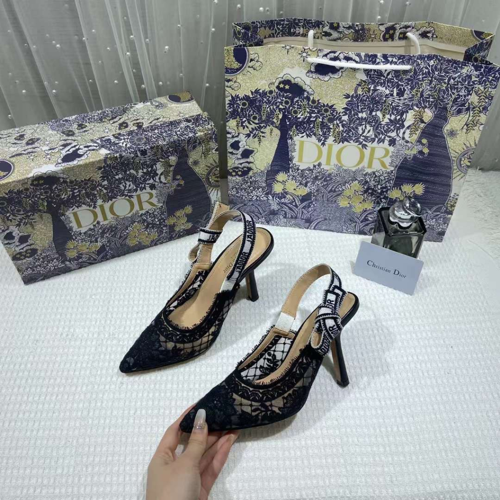 SANDAL CD LƯỚI MẪU CAO 10CM