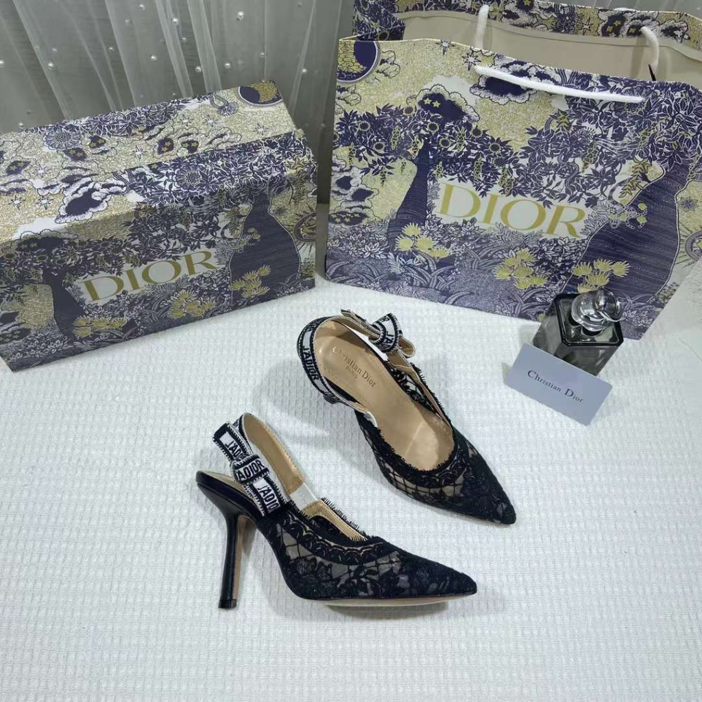 SANDAL CD LƯỚI MẪU CAO 10CM