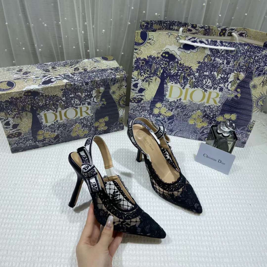 SANDAL CD LƯỚI MẪU CAO 10CM