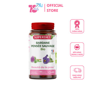 Viên uống đẹp da superdiet bardane pensee sauvage 80 viên pháp