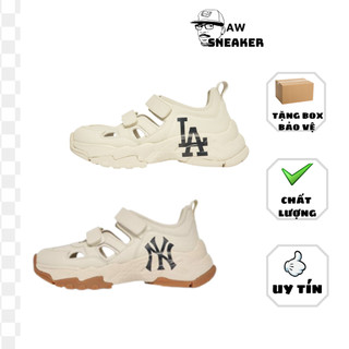 Giày thể thao sục mlb bigball chunky mask ny, sandal mlb dán thể thao nâu kem ny,la chunky new york yankees.