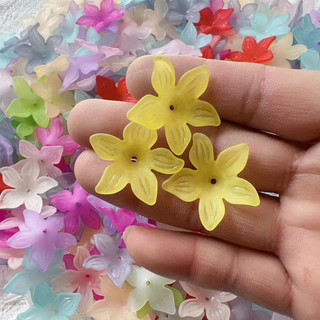 Cánh hoa nhựa abs 5 cánh nhọn 26mm, vật liệu hoa handmade S0246