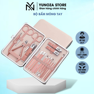 Bộ dụng cụ bấm móng yunoza 18 món cao cấp 2023