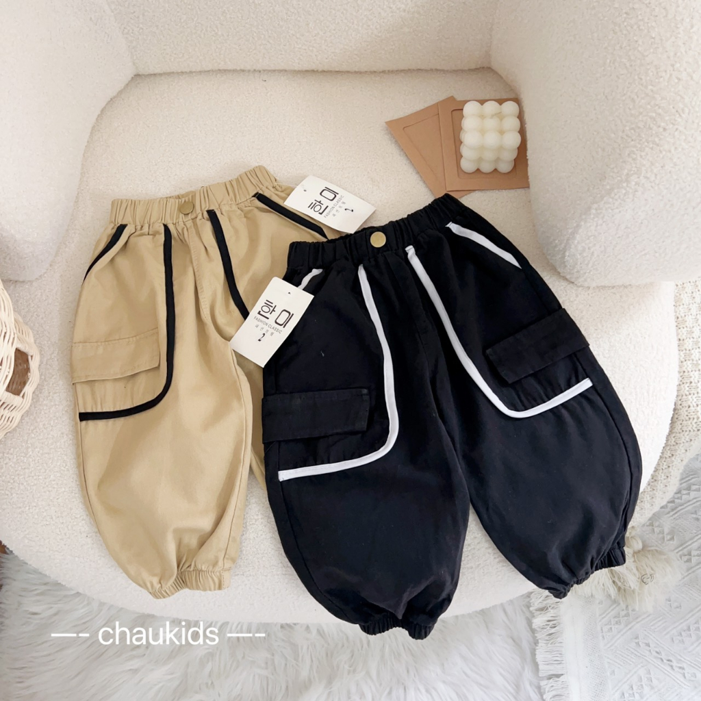 Quần kaki phối viền 1 cúc cho bé Namkidshop (T131)
