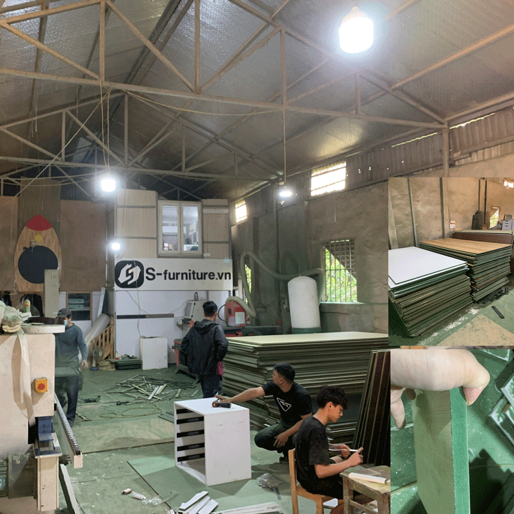 Kệ giá sách cho bé đa năng thông minh trang trí phòng học gỗ thông tự nhiên HÀNG LẮP SẴN.