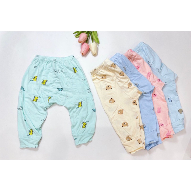 Quần táp mông dài chất liệu vải peptit cho bé trai bé gái