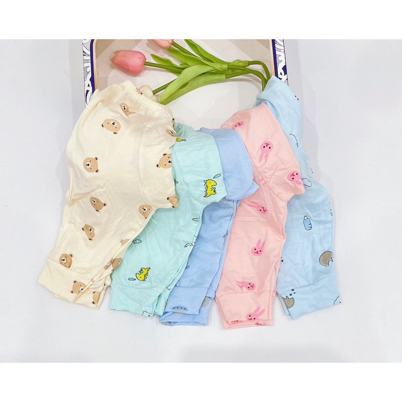 Quần táp mông dài chất liệu vải peptit cho bé trai bé gái