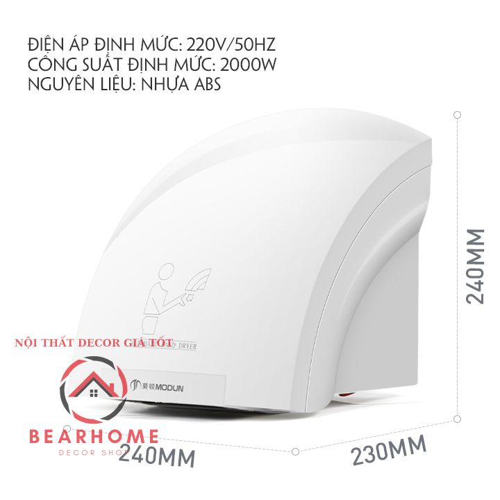 Máy Sấy Tay Khô Tự Động, Máy Sấy Tay Cảm Biến Hồng Ngoại Thông Minh