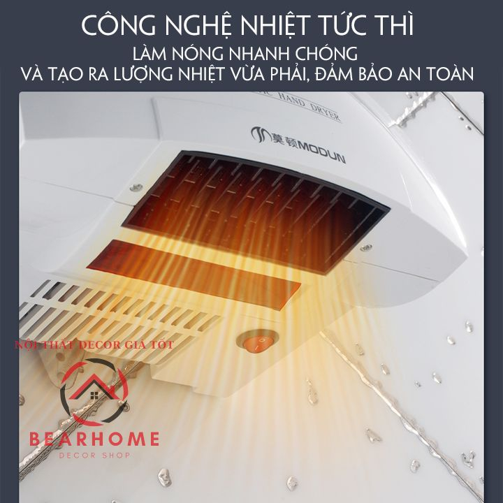 Máy Sấy Tay Khô Tự Động, Máy Sấy Tay Cảm Biến Hồng Ngoại Thông Minh