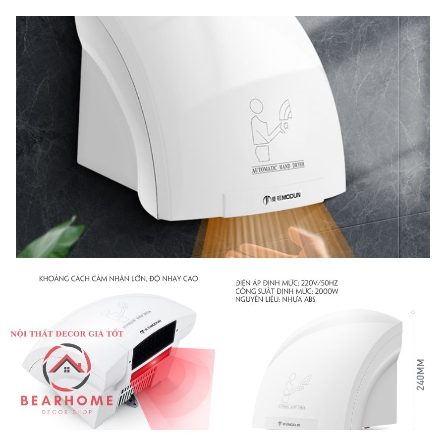 Máy Sấy Tay Khô Tự Động, Máy Sấy Tay Cảm Biến Hồng Ngoại Thông Minh