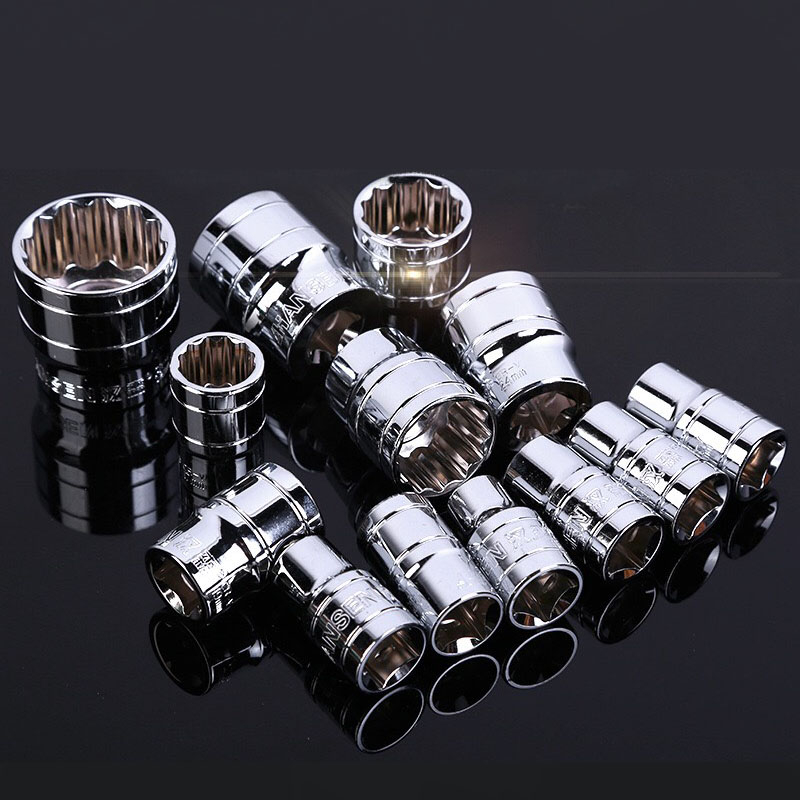 Đầu tuýp 1/2 công nghiệp 8-32MM,Đầu khẩu thép CR-V siêu cứng mở bulong ốc, đầu tiếp lục giác C88 mở ốc xe máy