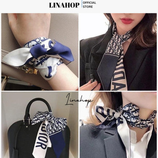 Khăn Lụa Thắt Nơ Cổ, Khăn Buộc Túi Xách Linahop