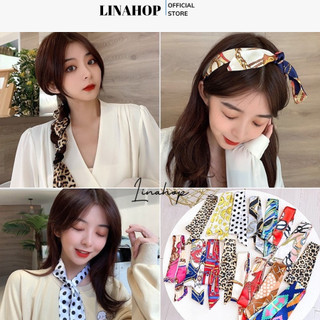 Khăn Lụa Thắt Nơ Cổ, Khăn Buộc Túi Xách Linahop