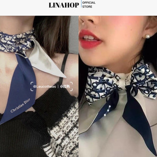 Khăn Lụa Thắt Nơ Cổ, Khăn Buộc Túi Xách Linahop
