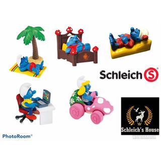Mô hình động vật , đồ chơi con vật Schleich chính hãng Set Xì trum các loại - Schleich House