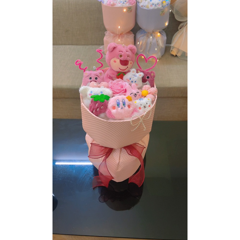 Bó hoa gấu dâu losto