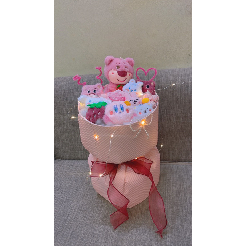 Bó hoa gấu dâu losto