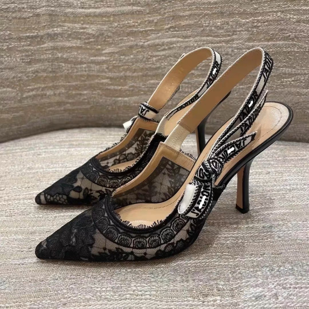 SANDAL CD LƯỚI MẪU CAO 10CM