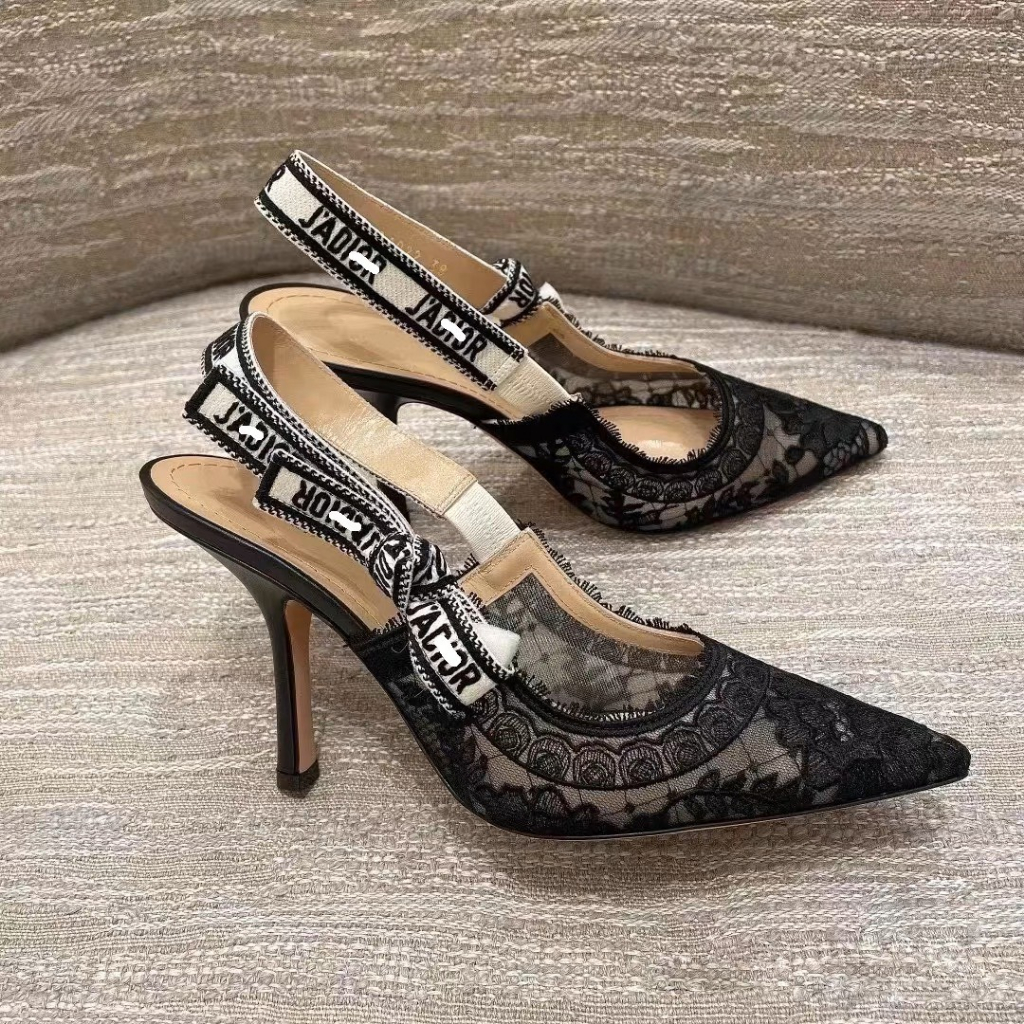 SANDAL CD LƯỚI MẪU CAO 10CM