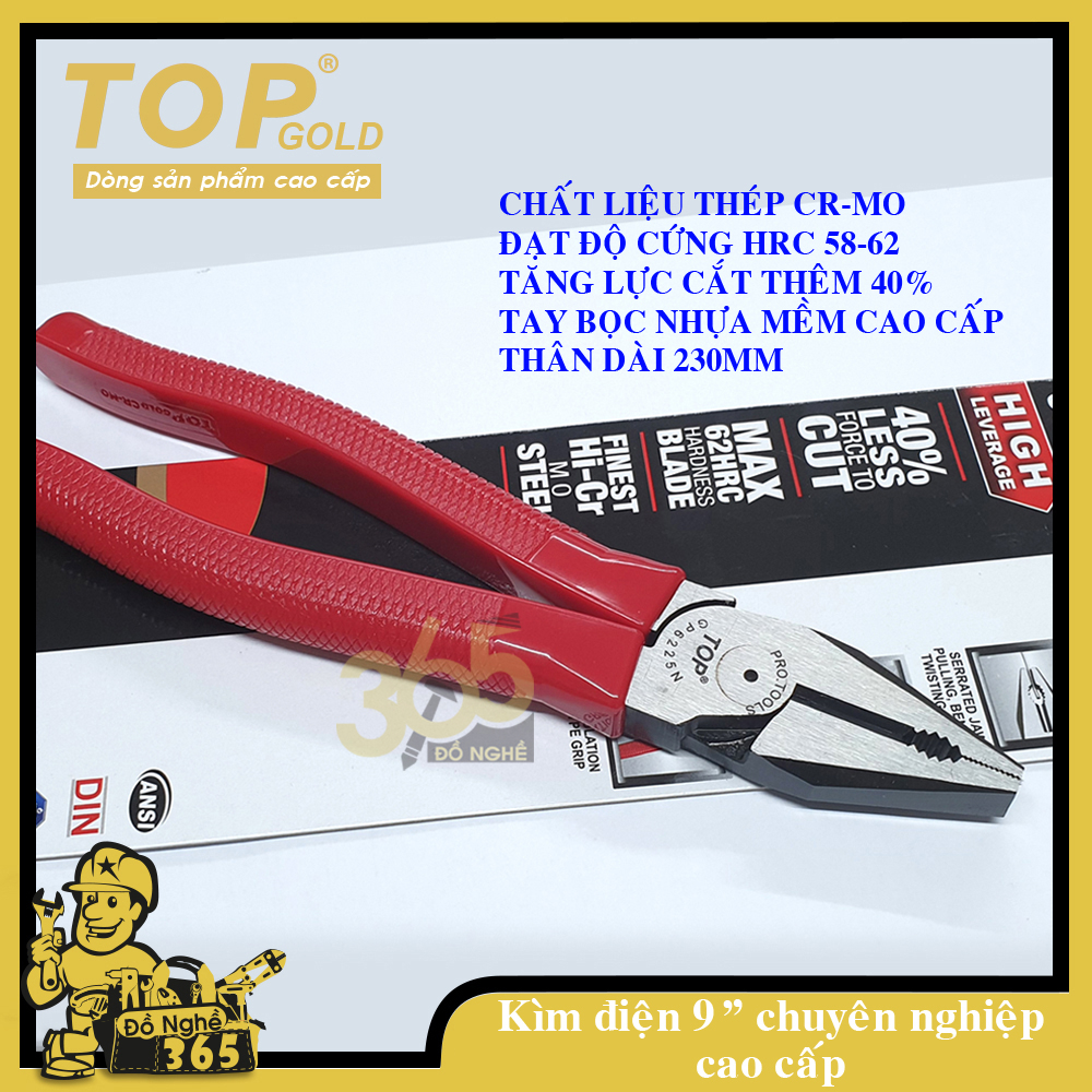 KÌM ĐIỆN  9” CHUYÊN DỤNG TOP CAO CẤP, TĂNG LỰC CẮT THÊM 40%