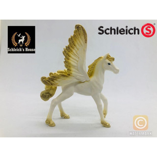 Mô hình động vật , đồ chơi Schleich chính hãng Bayala Ngựa Pegasus trắng gold ( Gold pegasus ) 83047 - Schleich House