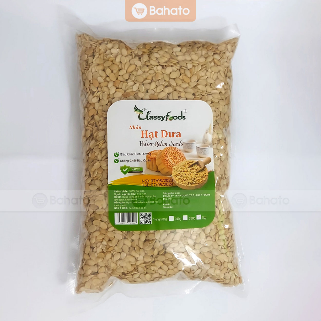 Hạt dưa trắng tách vỏ gói 1kg