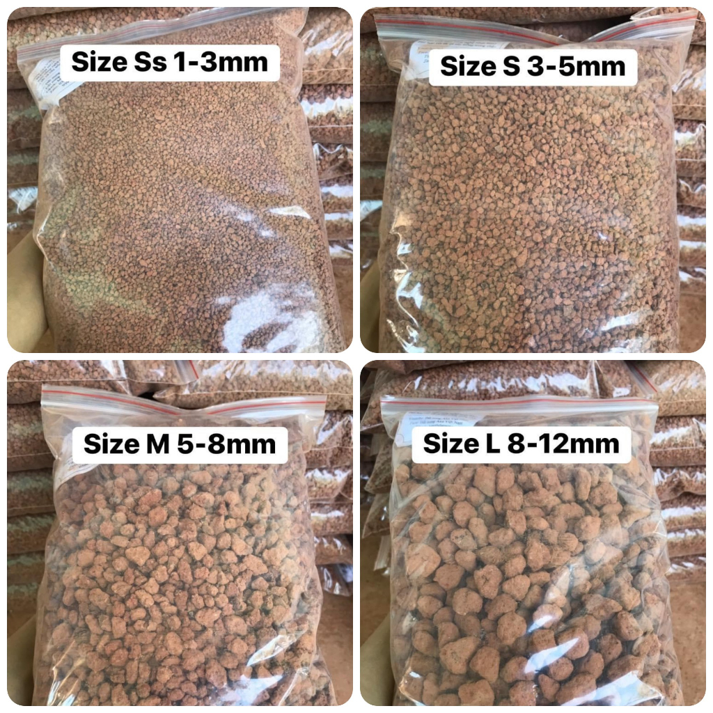 2.5kg Đất nung akadama Việt Nam - Sx theo công nghệ Nhật Bản Akadama