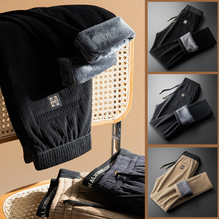 Quần Nỉ Nhung Nam Cạp Chun Form Suông Baggy Siêu Dễ Mặc Thiết Kế Tinh Tế Logo Nhẹ Nhàng - Quần Nỉ Nhung Kép 11