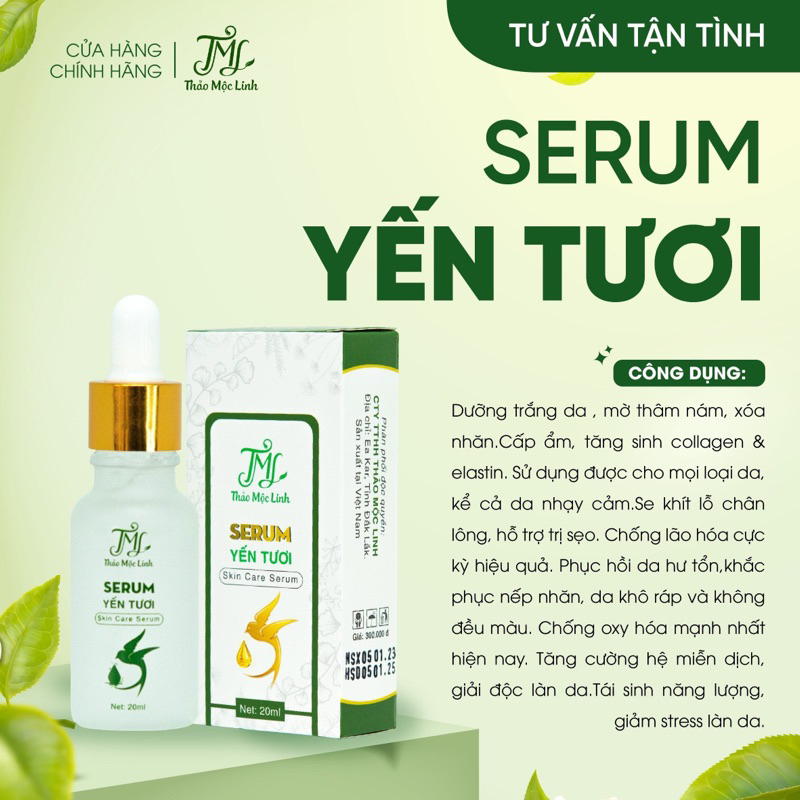 [CHÍNH HÃNG] Serum Yến Thảo Mộc Linh.