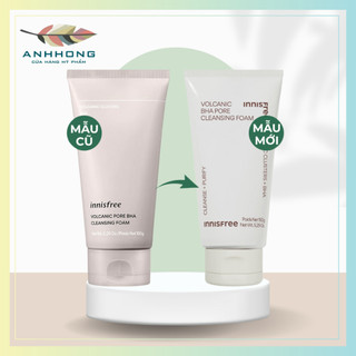 Sữa Rửa Mặt Innisfree Tro Núi Lửa Jeju Volcanic Pore BHA Cleansing Foam 150g (Mẫu Mới)
