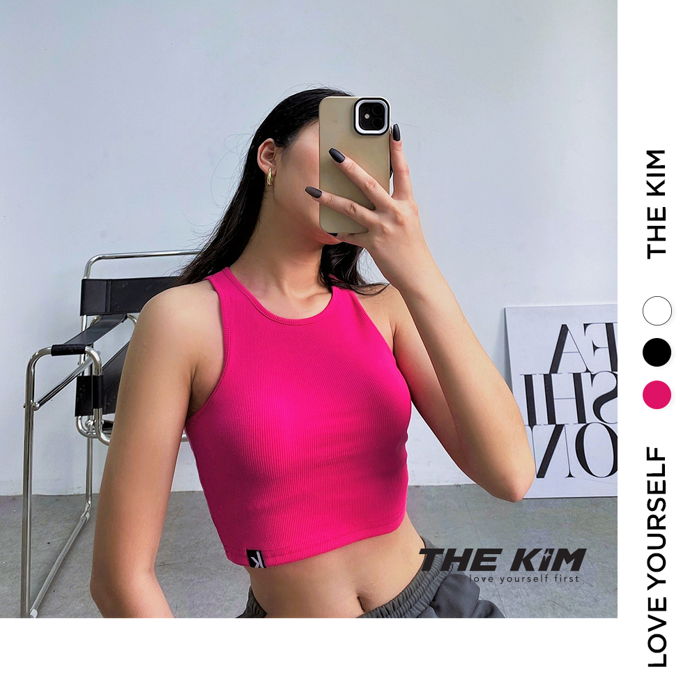 Áo ba lỗ trơn croptop thun tăm The Kim, áo croptop 3 lỗ sát nách cho nữ ôm Body | BigBuy360 - bigbuy360.vn
