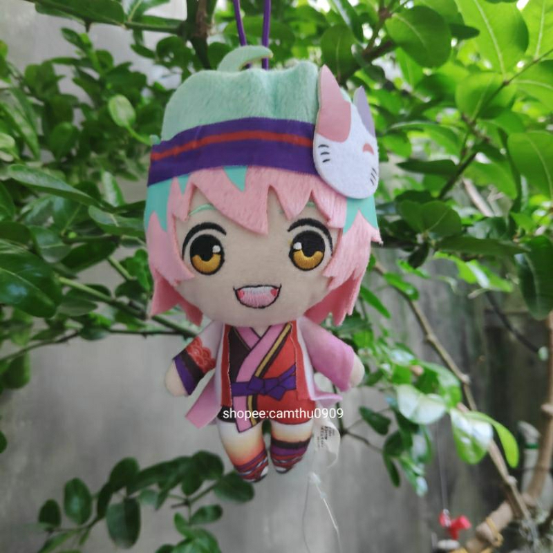 Gấu bông anime chibi SideM nhật bản đáng yêu có dây treo (~15cm)