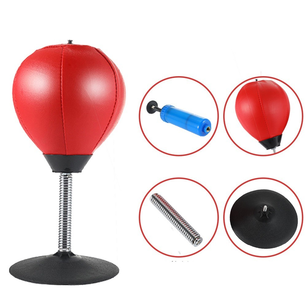 Bóng Tập Đấm Bốc Để Bàn Có Đế Hút Dành Cho Người Lớn Và Trẻ Em QL-48