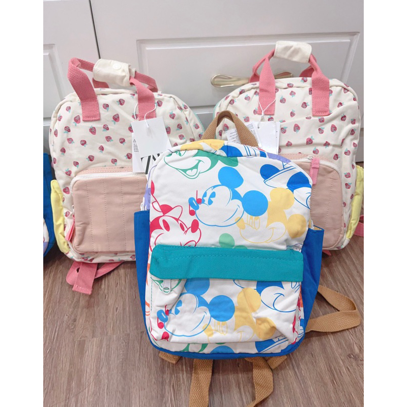 Balo Zara HM Túi Xách Cho Bé Trai, Bé Gái Đeo Đi Mầm Non Mẫu Giáo Nhà Trẻ Đi chơi.
