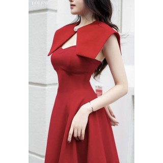 Set váy đỏ đen