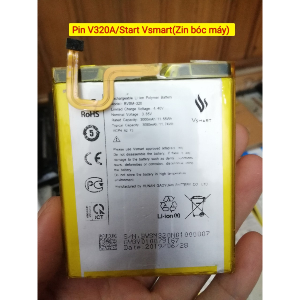 Pin V320A Star Vsmart( Zin tháo máy)