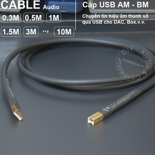 Dây usb dac 0.3 đến 10 mét - high performance diy am - bm usb cable for pc to dac